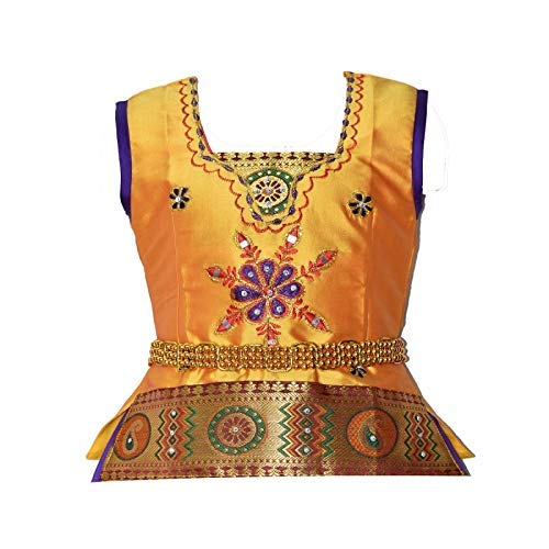 AMIRTHA FASHION Pattu Pavadai Lehenga Choli-RathiGV