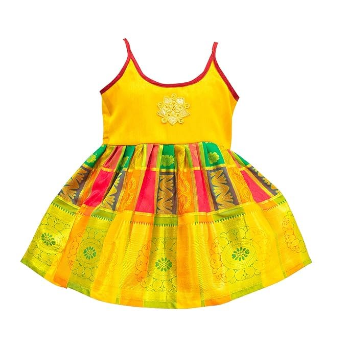 Pattu Frock Royal Baby Yellow (Copy)
