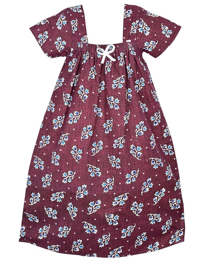 Amirtha Fashion Cotton Kids Nighty-SepNTYMaroon