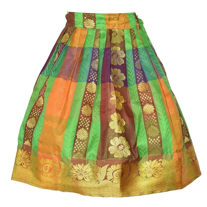 AMIRTHA FASHION New Half Saree -RHSMaroonWhit