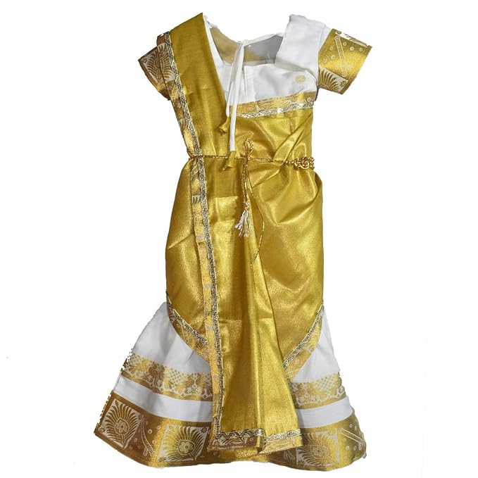 AMIRTHA FASHION kids Half Saree- RHSKGold