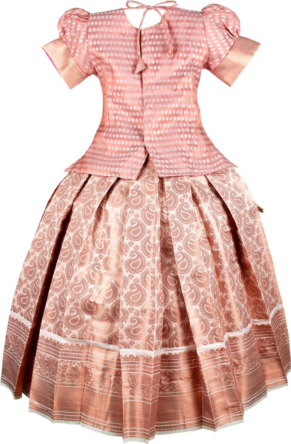 BrownBerry Pattu Pavadai Lehenga Choli - Make her Beautiful