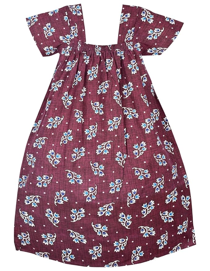 Amirtha Fashion Cotton Kids Nighty-SepNTYMaroon