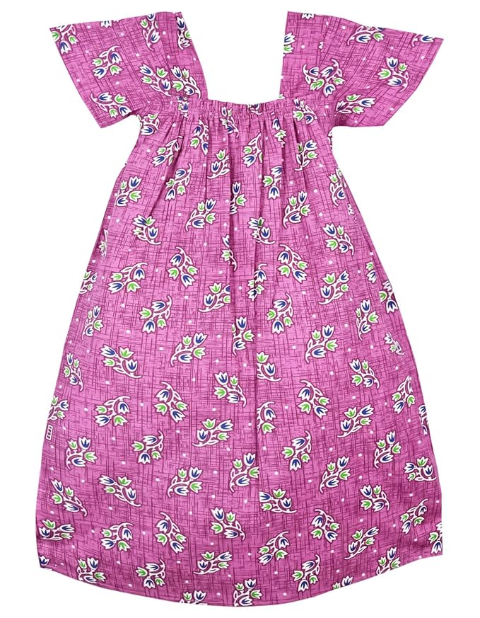 Amirtha Fashion Cotton Kids Nighty-SepNTYPink
