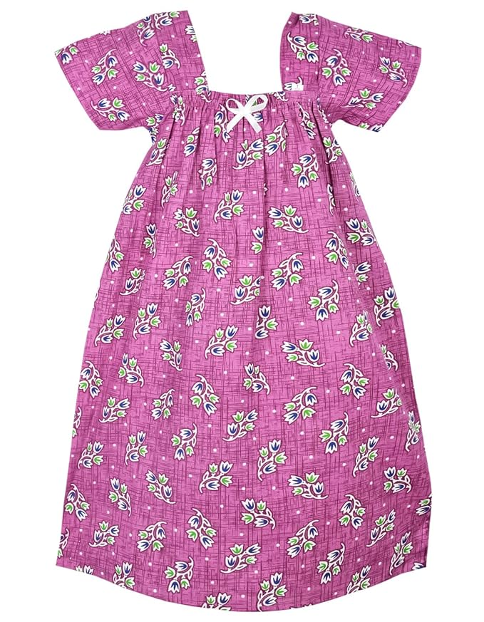 Amirtha Fashion Cotton Kids Nighty-SepNTYPink