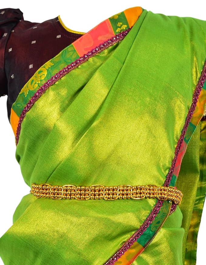 AMIRTHA FASHION New Half Saree -ButtiHSMarnGreen