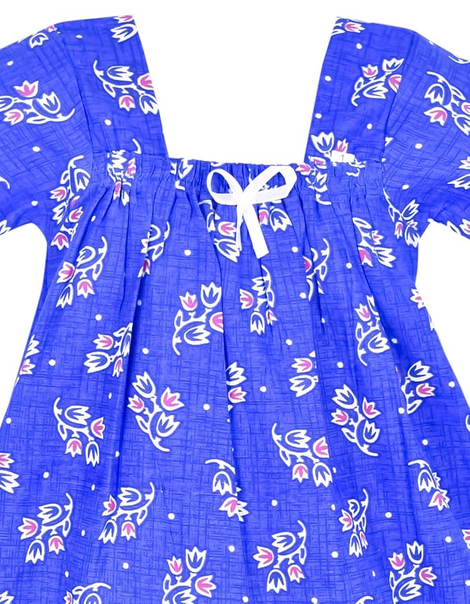 Amirtha Fashion Cotton Kids Nighty-SepNTYBlue