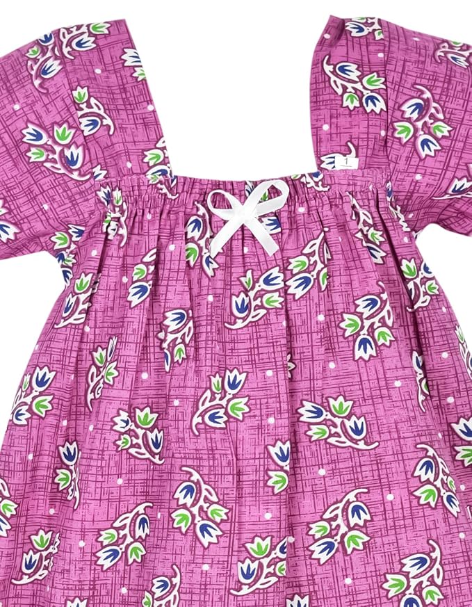 Amirtha Fashion Cotton Kids Nighty-SepNTYPink