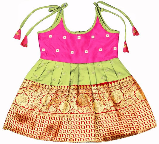 Pattu Frock-PWFPink- Just Dropped !