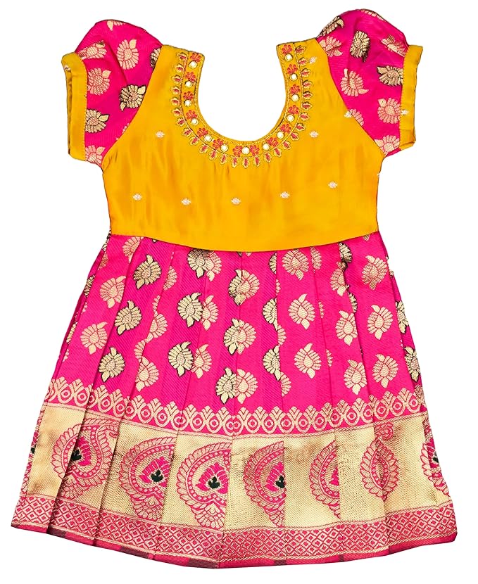 Pattu Frock-RiyaFGold- Just Dropped !
