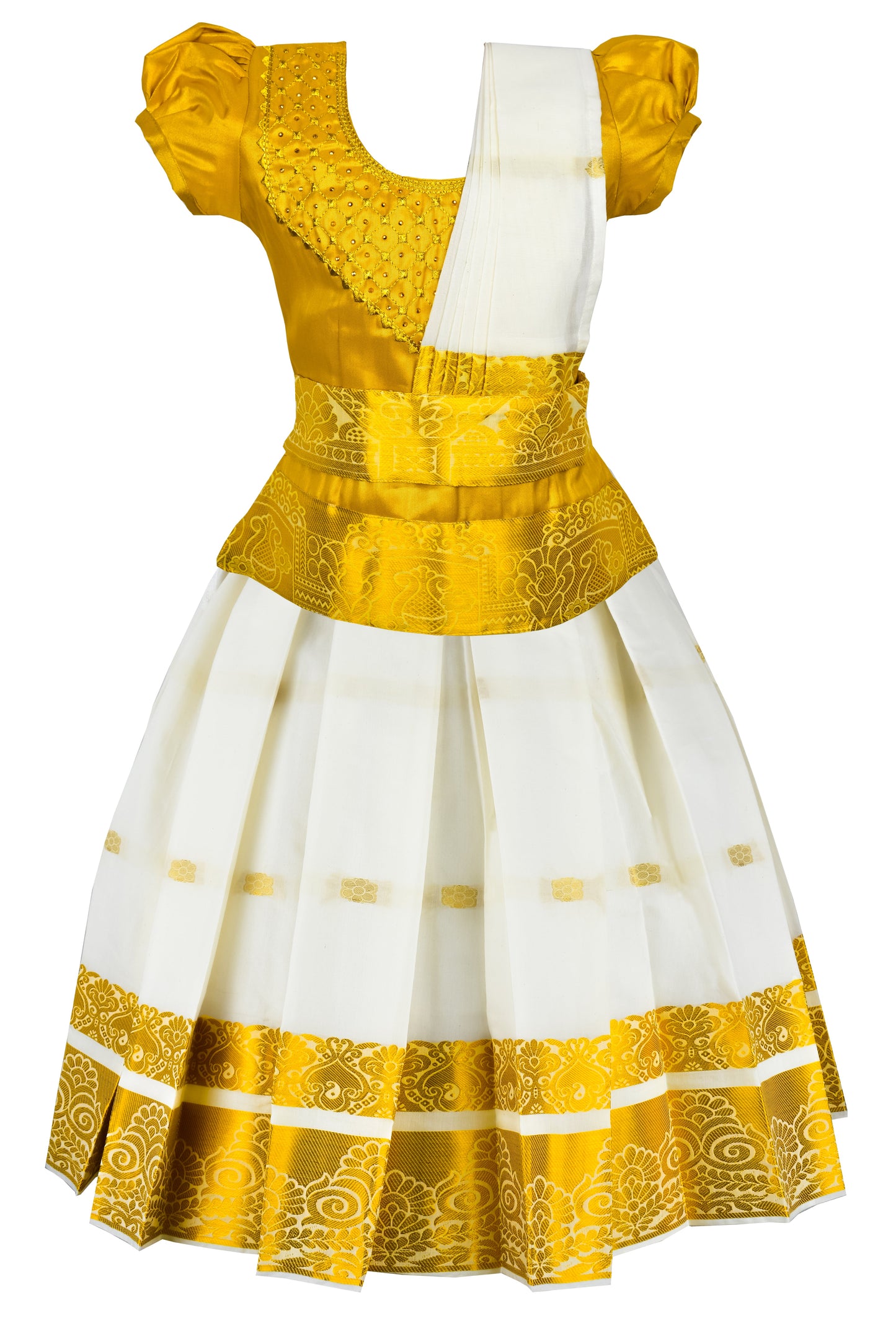 Pattu Pavadai Attachable Half Saree Tissue