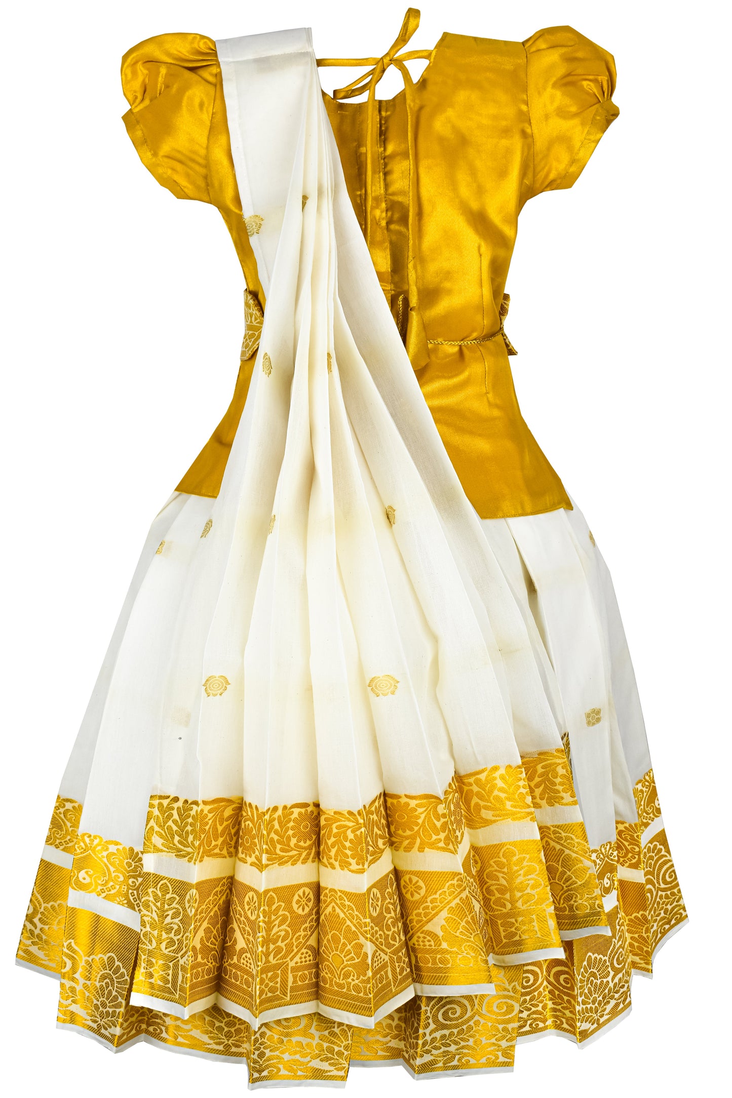Pattu Pavadai Attachable Half Saree Tissue