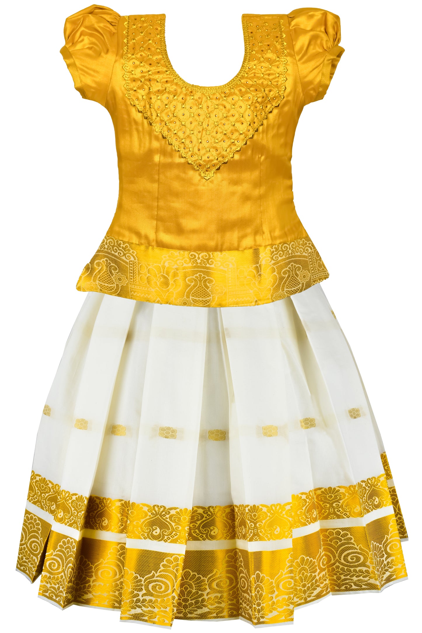 Pattu Pavadai Attachable Half Saree Tissue