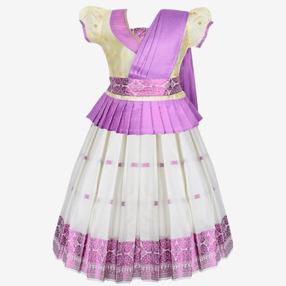 Half Saree Pink