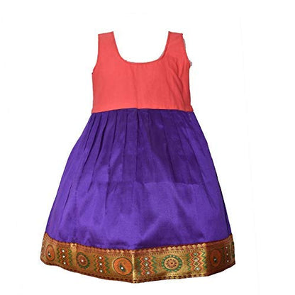 AMIRTHA FASHION Pattu Pavadai Lehenga Choli-RathiGV
