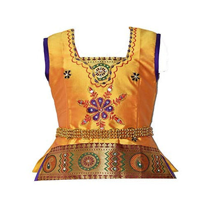 AMIRTHA FASHION Pattu Pavadai Lehenga Choli-RathiGV