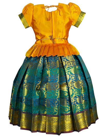 AMIRTHA FASHION Pattu Pavadai Lehenga Choli-RoopaGold