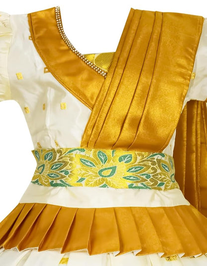 AMIRTHA FASHION New Half Saree -KKLSGold
