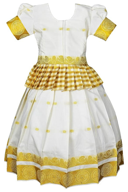AMIRTHA FASHION Pattu Pavadai Lehenga Choli-RadhaK