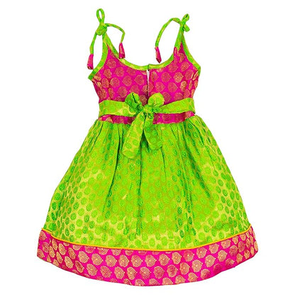 AMIRTHA FASHION Pattu Frock-MCFPG