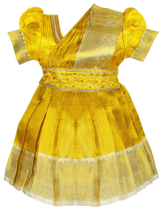 Pattu Pavadai Attachable Half Saree Model Thangam